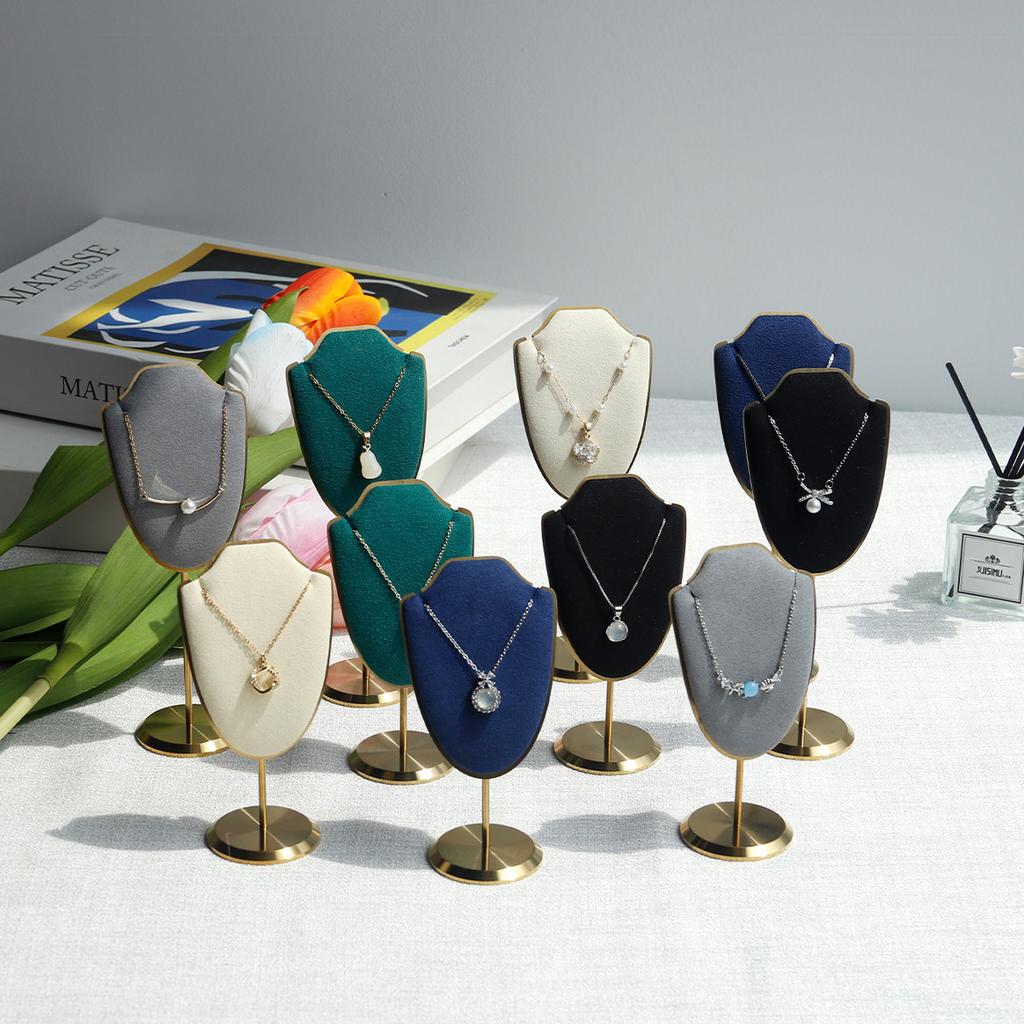 Mini Necklace Display Stand Jewellry Display Rack Exhibition Shelf Pendant Storage Props Jewelry Photography Props