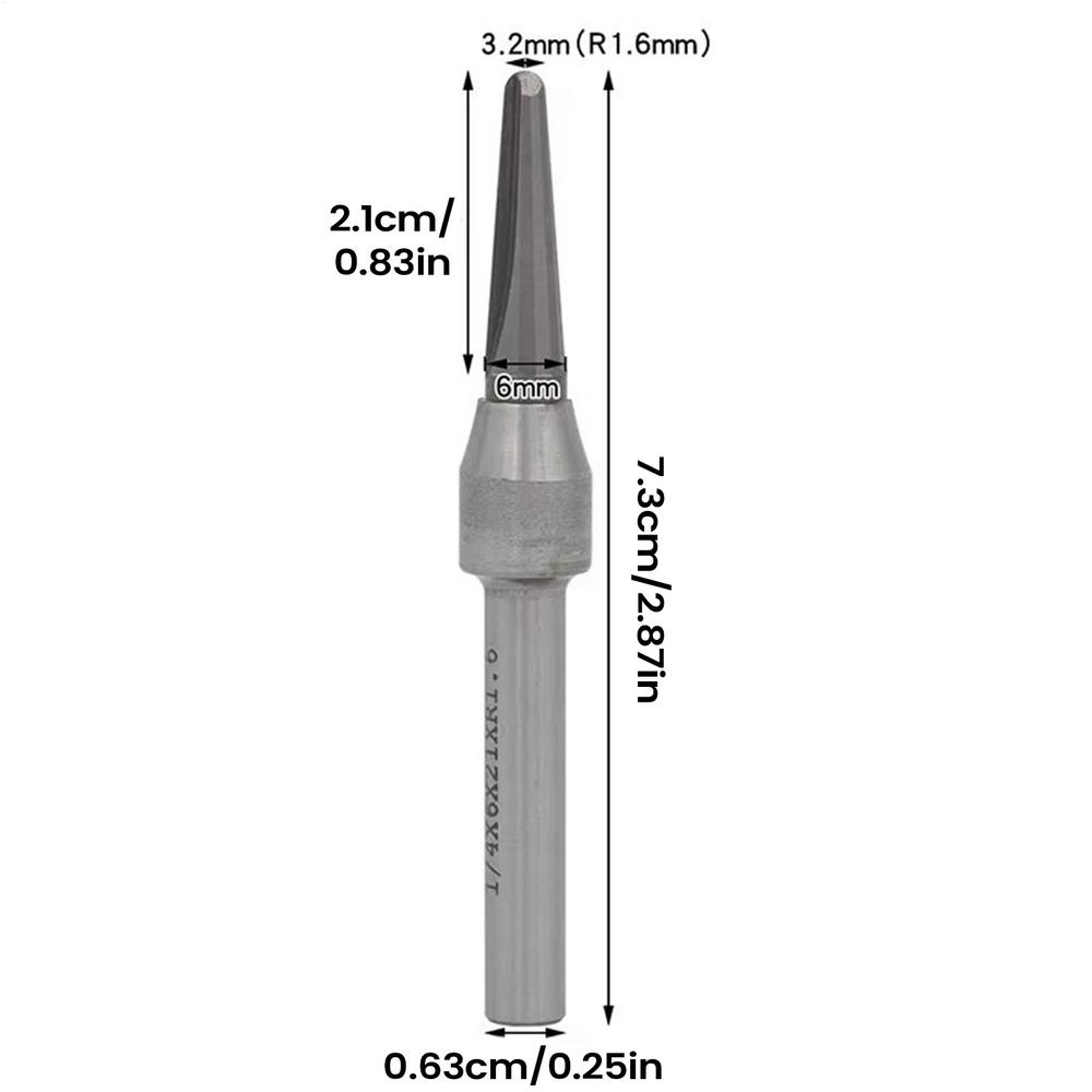 Woodworking Milling Bits1/2 1/4 Inch V Groove Woodworking End Mills TCT Grooving Cutters For Wood Bending Circular Slot Milling