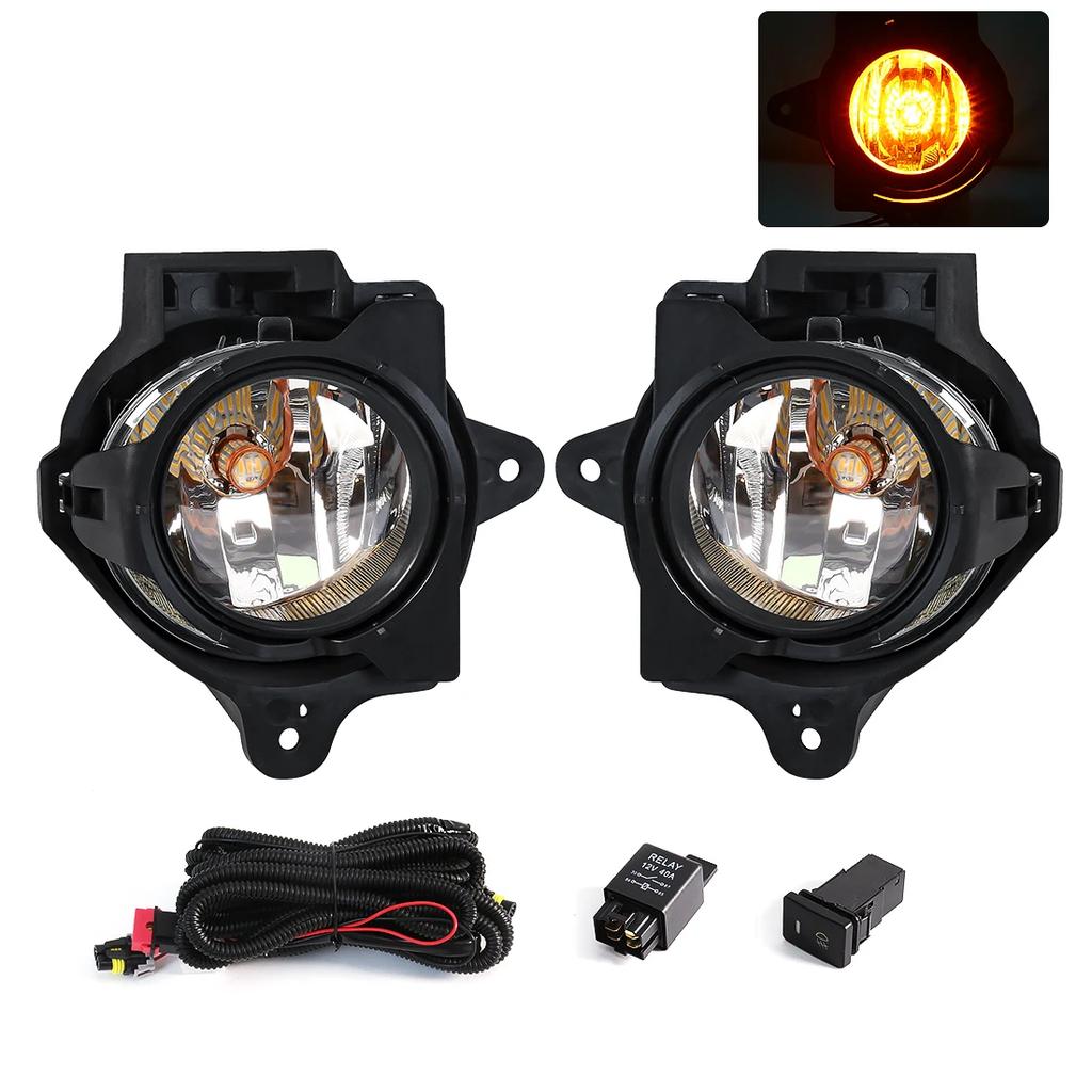 LED-Nebelscheinwerfer-Baugruppe Für Toyota Hilux Vigo MK7 2011 2012 2013 2014 2015 Auto Frontstoßstange Halogenbirne Mit Kabeln Wasserdicht 12V