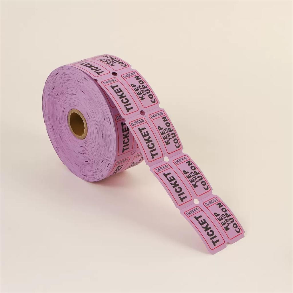 1000pc Color Tearable Admission Coupon Voucher Coupon Prize Draw Coupon