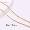 Wholesale Bulk Chain For Jewelry Making DIY Craft, Multi types Real Gold Plating Thin Chains For Making Jewelry