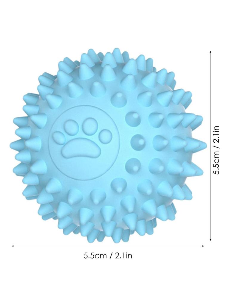 Dog Chewing Toy Interactive Rubber Ball for Small Large Dog Cat Pet Tooth Cleaning Indestructible Footprint Ball Pet Accessories