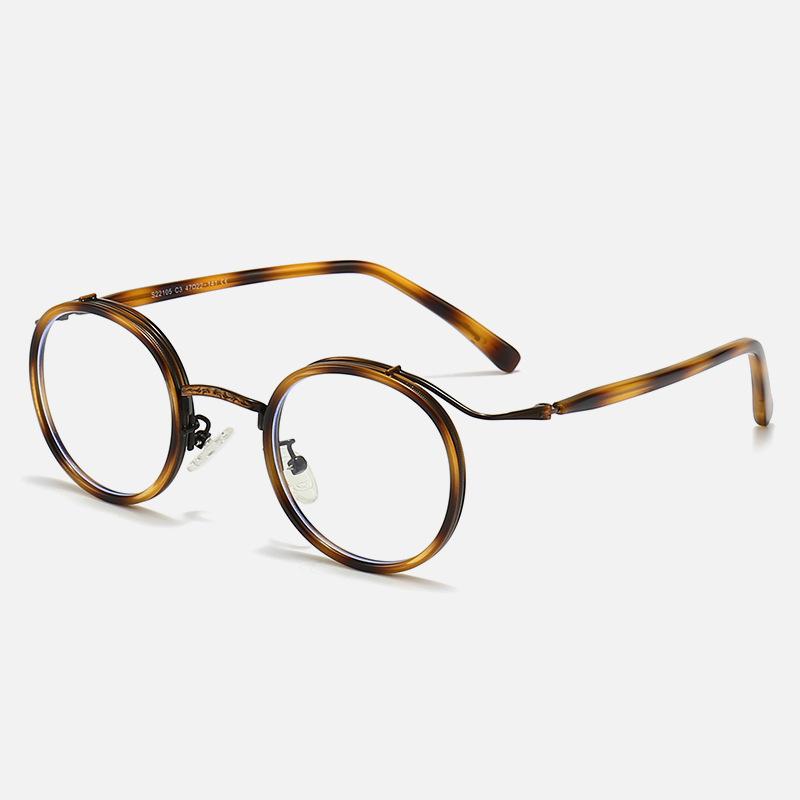 New Fashion Trend Retro Japanese Round Frame Presbyopic Eyewear For Men And Women Photochromic Anti Blue Light Reading Glasses