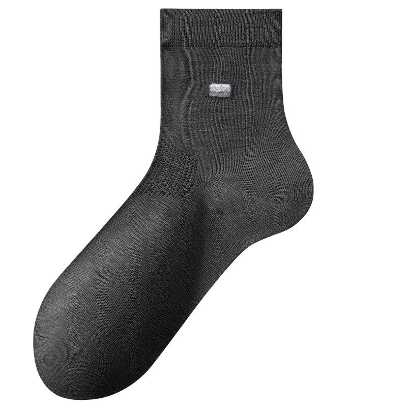 Male Spring and Summer Thin Anti Bacterial Anti Odor Breathable Business Leisure Tube Socks