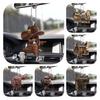 Cowboy Hoodie Saddle Boot Car Rearview Mirror Accessories Car Gift Hangings