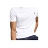 Polo Ralph Lauren Logo Embroidered Solid Color Crew Neck Short Sleeve T-Shirt Men Tops White 710706748-002