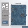 A5 Notebook Simple Office Gift Loose Leaf Vintage Planner Notebooks Creative Buckle Ring Thick Notepads Account Writing Pads