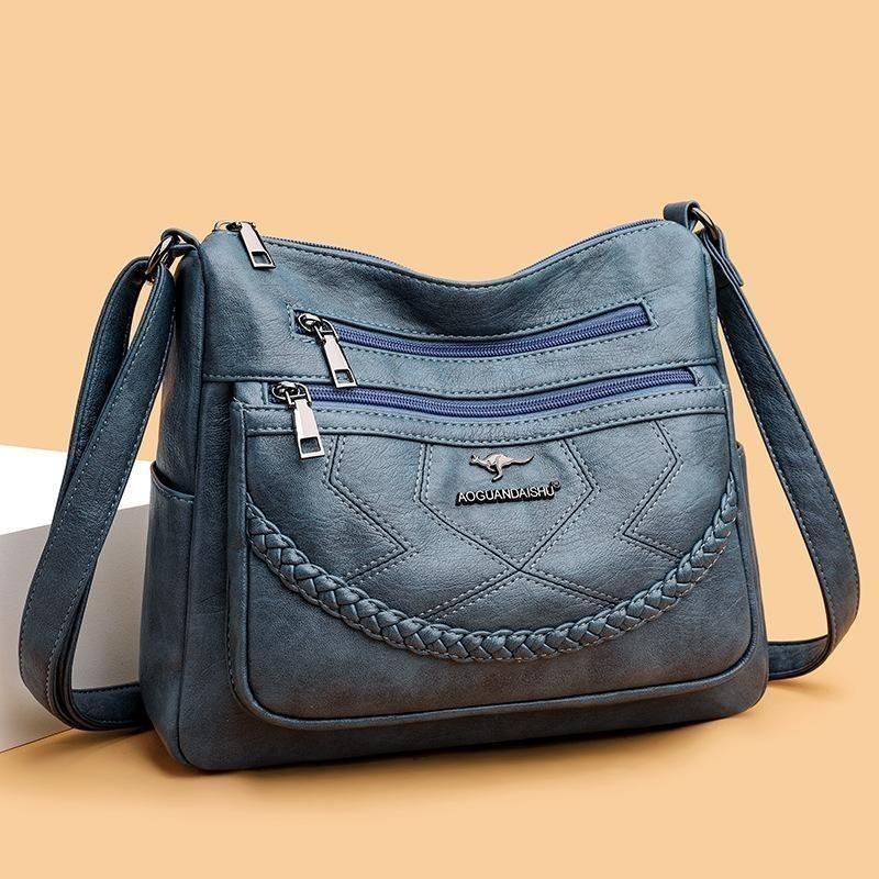 Vintage Crossbody Bag for Women Adjustable Shoulder Strap Middle Aged Women's Shoulder Bag Suitable for Daily Life, Shopping, Commuting and Other