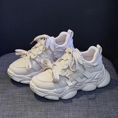 2024 Neue PU-Leder Damen Schwarz Lässige Damen Vulkanisierte Sneaker Atmungsaktiv Sport Walking Laufen Plateau Flats Schuhe