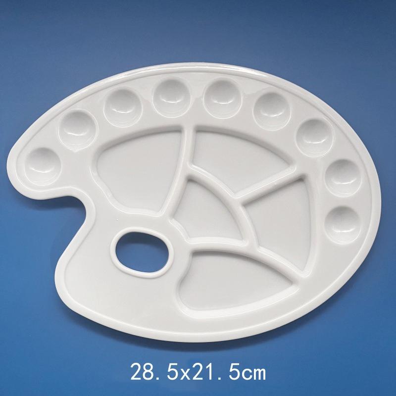 Painting Palette Plastic Paint Tray Multiple Shapes Sizes Office School Student Drawing Art Supplies Watercolor Oil Painting ZYF