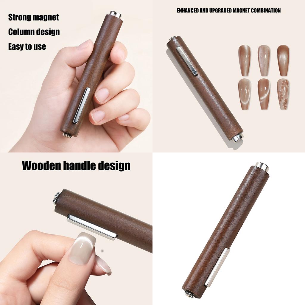 3 In 1 Magnetic Cat's Eye Gel Tool For Nail Art With Super Strong Cylinder Magnet Professional Manicure Tools
