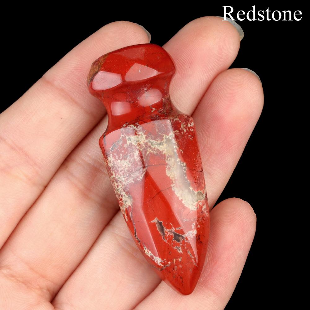 1Pc Natural Quartz Dagger Sword Carving Stone Ornaments Decorative, Reiki Healing Gemstones Home Decor, DIY Jewelry Craft Collections Gifts 50×20mm