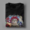 Katzen Und Rosen N Waffen T-Shirt Herren Lässig Baumwolle T-Shirts Rundhals Kurzarm T-Shirts Sommer Oberteile
