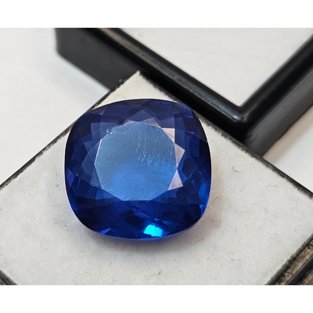 Beautiful Blue Sapphire & Stud Making Cushion Cut 11-12 Ct Loose Gemstone