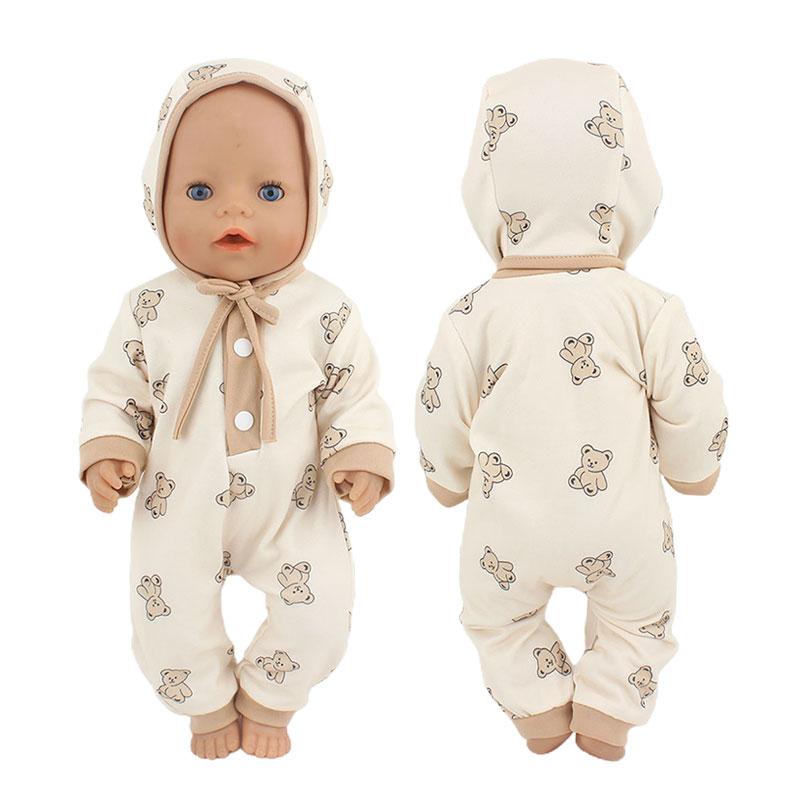 2023 winter New top suit For 17 Inch Baby Reborn Doll 43cm Baby Doll Clothes, doll accessory.