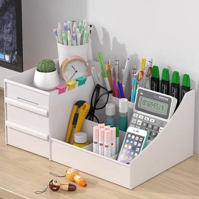 1 unidad Blanco Nuevo Cajón Caja de Almacenamiento de Maquillaje Dormitorio Acabado Estante de Plástico Cosméticos Cuidado de la Piel Tocador Escritorio