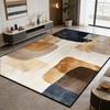 Warm Brown Rice White Modern Fluffy Living Room Rug Home Decoration Luxury Antiskid Carpet Large Area Easy Clean Soft Floor Mats
