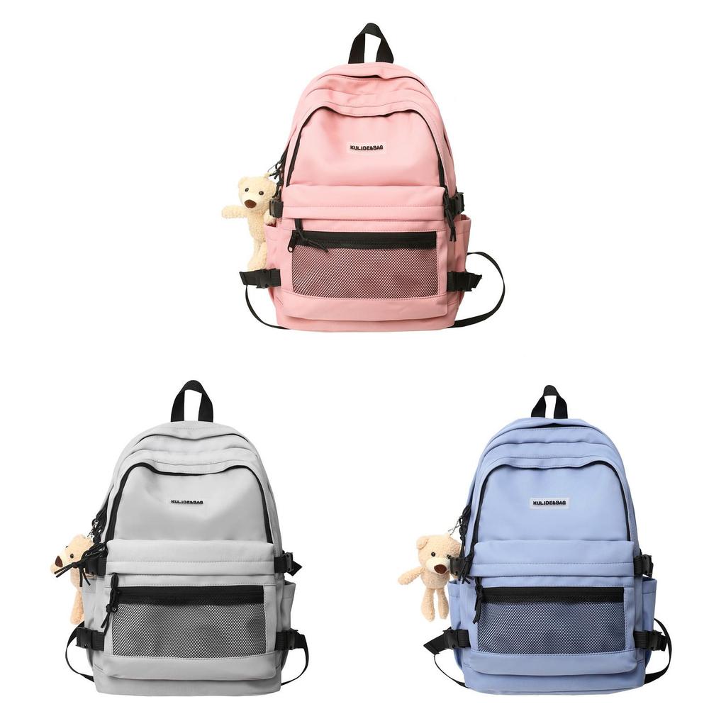 Luo Couples Backpack For Teens And Students With Durable Nylon Fabric And Casual Street Style