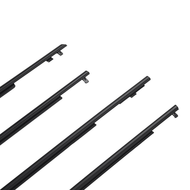 4 Pcs Car Door Belt Moulding Weatherstrips Outside Window Seal Belt 75710-47021 for Toyota Prius 2010 to 2015 75730-47021