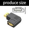 Professional 8K  90 Degree Adapter Converter Connector Male to Female Video for Laptop Monitor Projectors