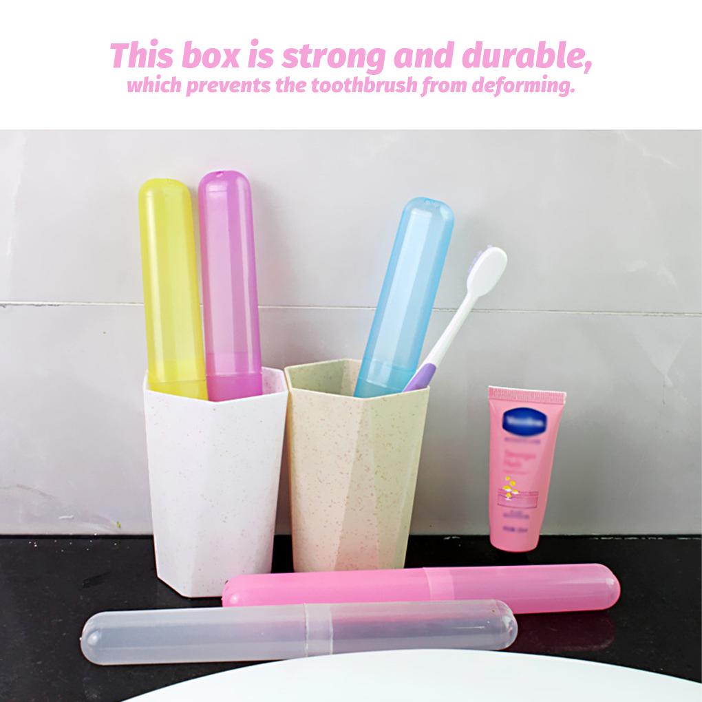 Travel Toothbrush Case Box Portable Protector Household Health Convenient