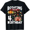 4th Birthday Ferris Wheel Circus for 4 Year Old Boys Girls T-Shirt