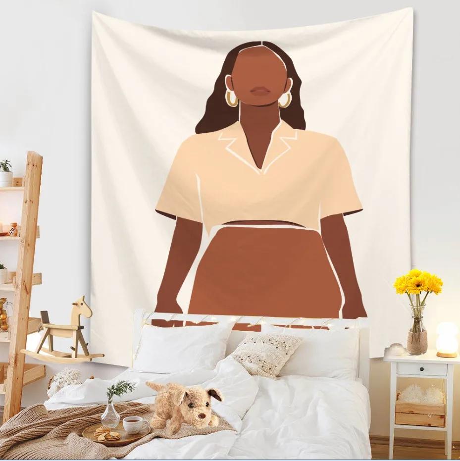 Tapiserie Fundal Sufragerie Murală Covorașă Plajă Decorare Acasă Agățat de perete cu caracter simplu și proaspăt