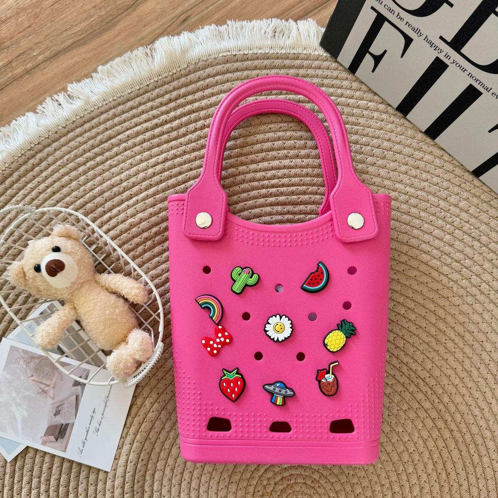 EVA Perforated Bag: Versatile DIY Handbag & Beach Accessory with Cartoon Design