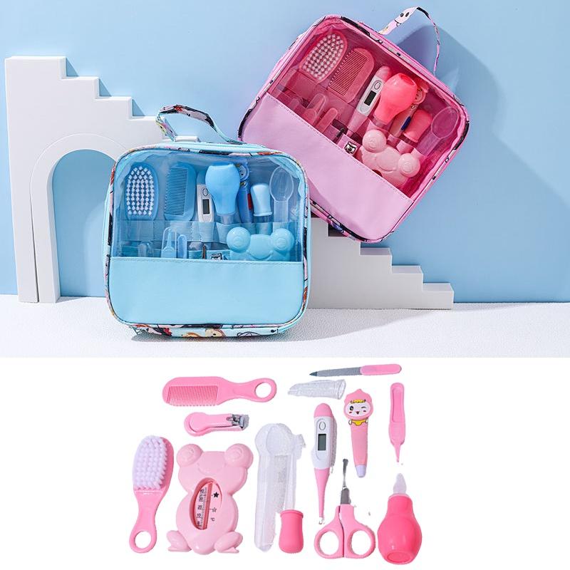 Tragbares 13-teiliges Babypflegeset für Neugeborene, langlebige und sichere Materialien