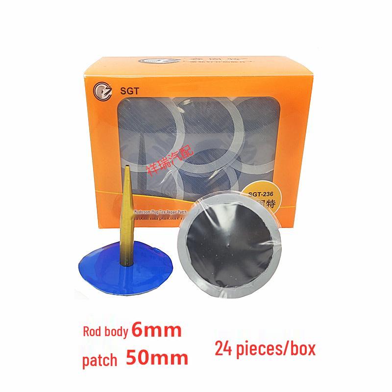 Mushroom Nail Tire Repair Plug & Patch Set for Vacuum Tires (3mm, 4.5mm, 6mm)