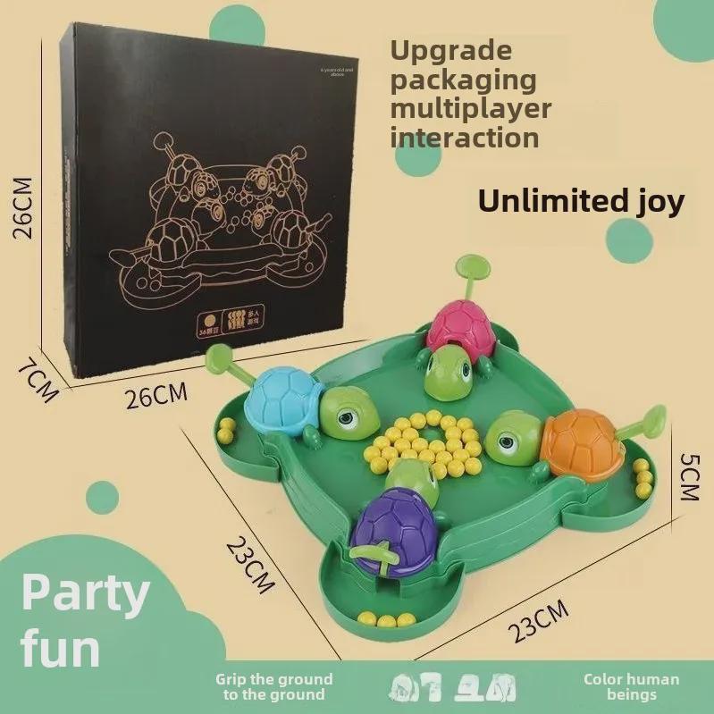 

Интерактивная игрушка-поедание бобов в виде черепахи Douyin из приграничных районов — игра-головоломка для родителей и детей на скорость