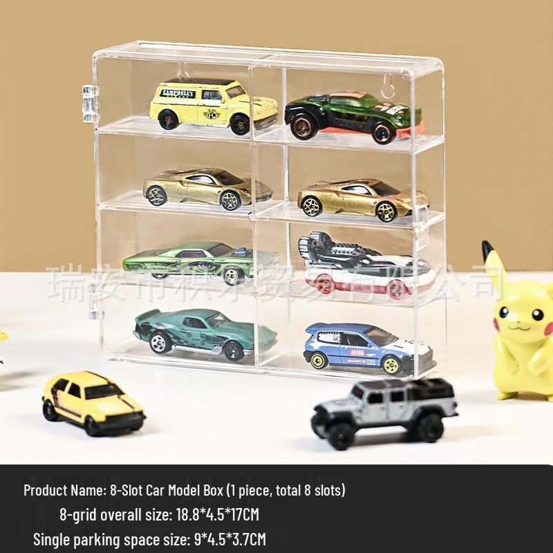 Hot Wheels 1:64 Diecast Car Display Stand & Organizer Box for Kids