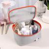 Women'S  Transparent Mesh Travel Cosmetic Bag Storage 1 Layer Toiletry Bag Large Capacity Make Up Organizer Bag