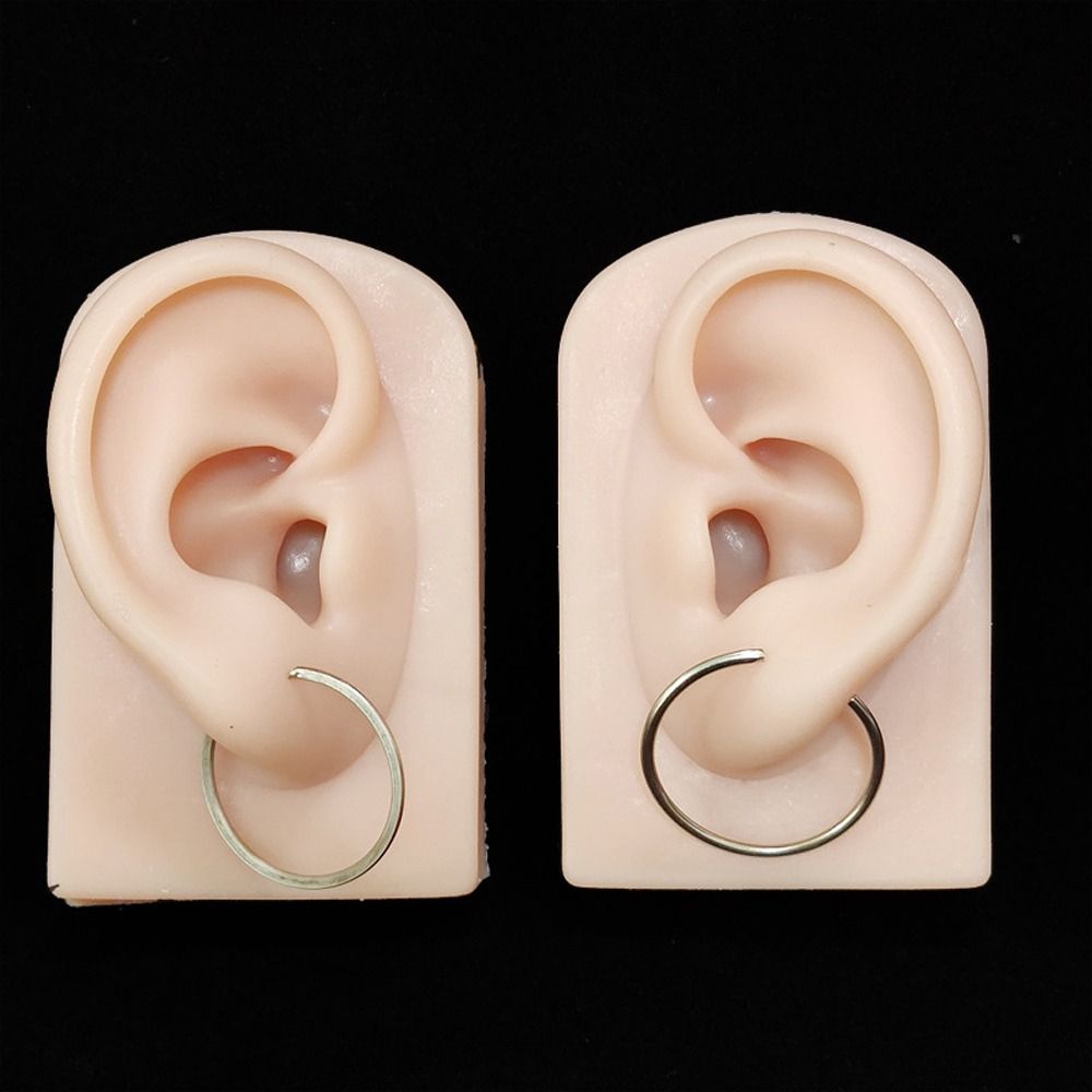 Tools Body for Hearing Teaching Simulation Ear Jewelry Earrings Display Silicone Ear Model Fake Ear