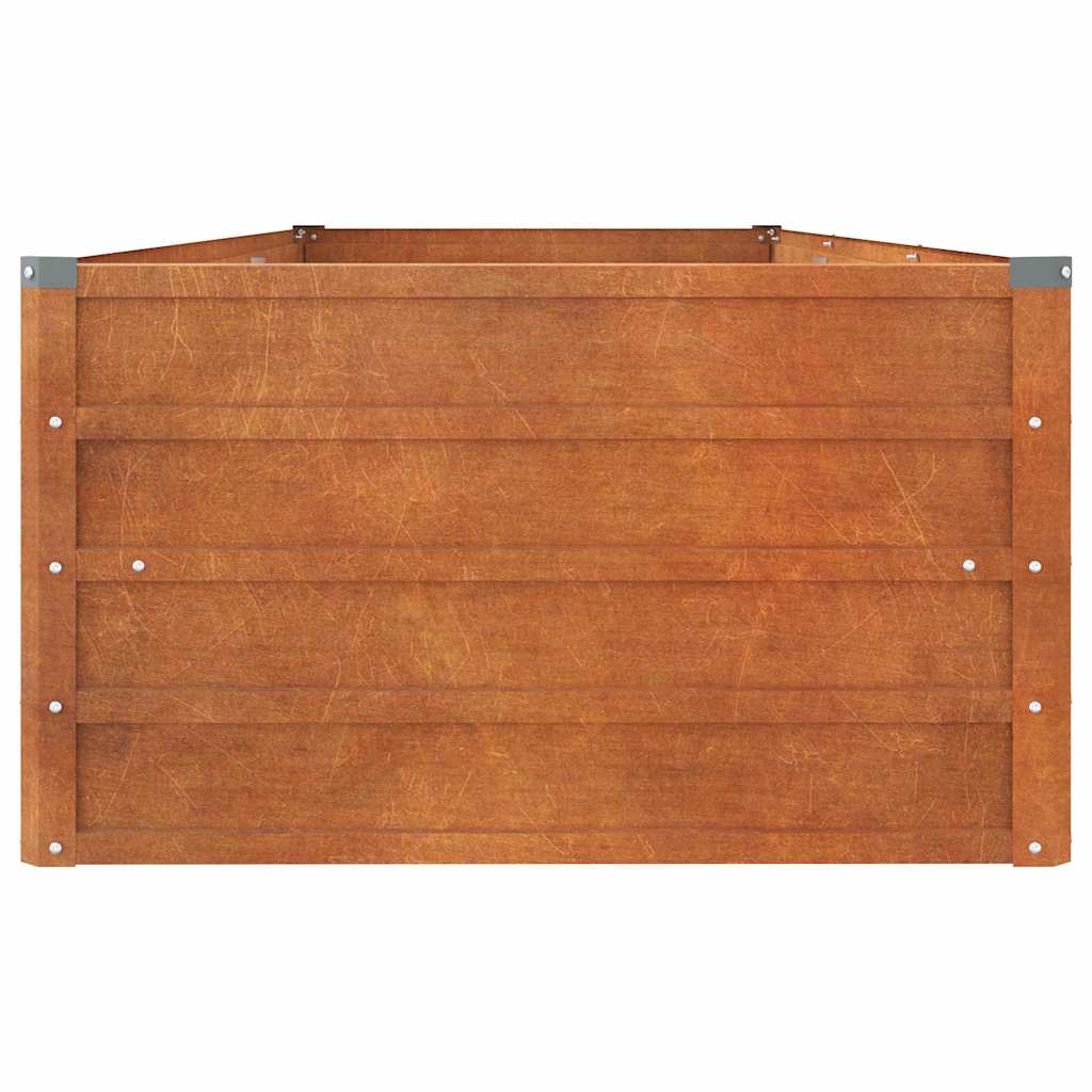 Vidaxl Raised Planter, Rusty, 240X80X45 Cm, Corten Steel