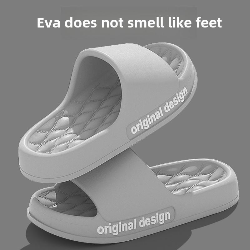 Papuci reci pentru bărbați, cu talpă groasă pentru baie, EVA pentru uz casnic, anti-alunecare și fără miros pentru picioare pentru uz casnic, pentru interior și de vară pentru femei