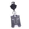 2PCS Retractable Badge Holder Bottle Opener Keychain PC ID Card Holder with Stainless Steel Cord