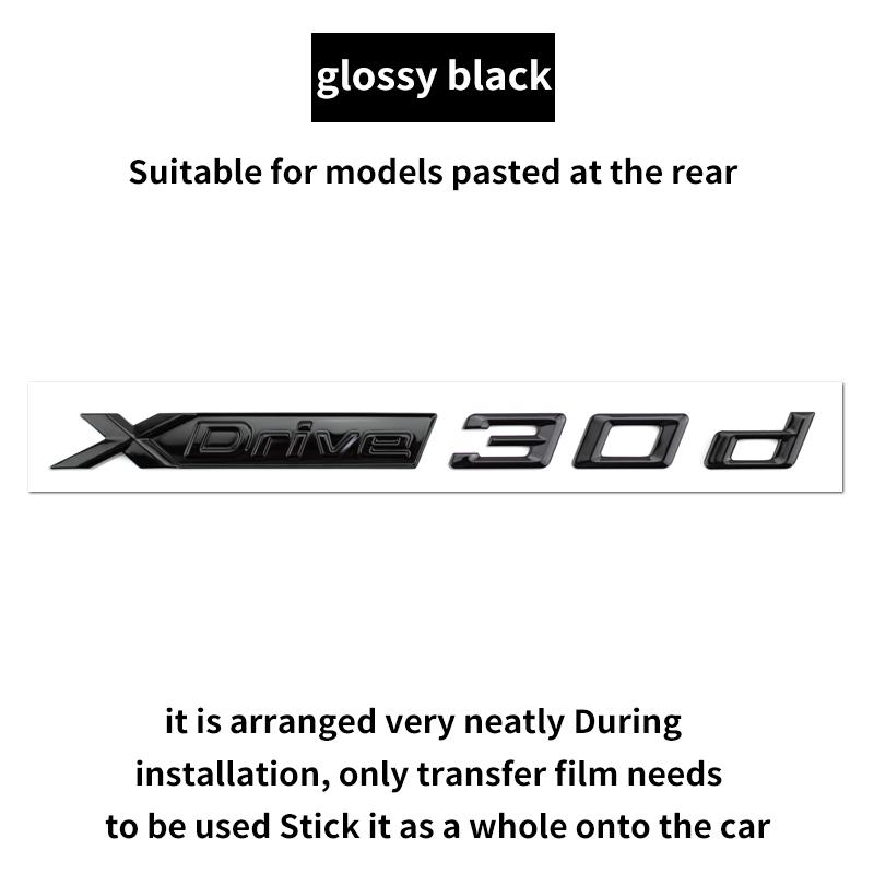 Suitable for BMW X1 X2 X3 X4 X5 X6 X7 F49 U12 F39 G08 G18 F15 F25 F26 G01 G02 G05 G06 G07 logo alphanumeric