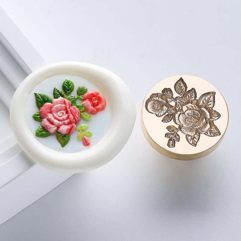 Embossed Plants Flowers Lacquer Seals and Seals Are for Stamps Wedding Invitations Gift Packaging and Decoration