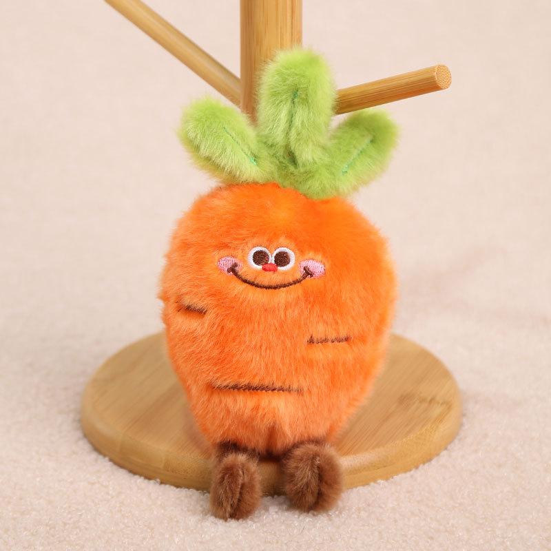 1Pcs Pineapple Strawberry Avocado Eggplant Soft Stuffed Pendant Doll Simulation Cartoon Fruits Vegetable Plush Toy Fun Gift