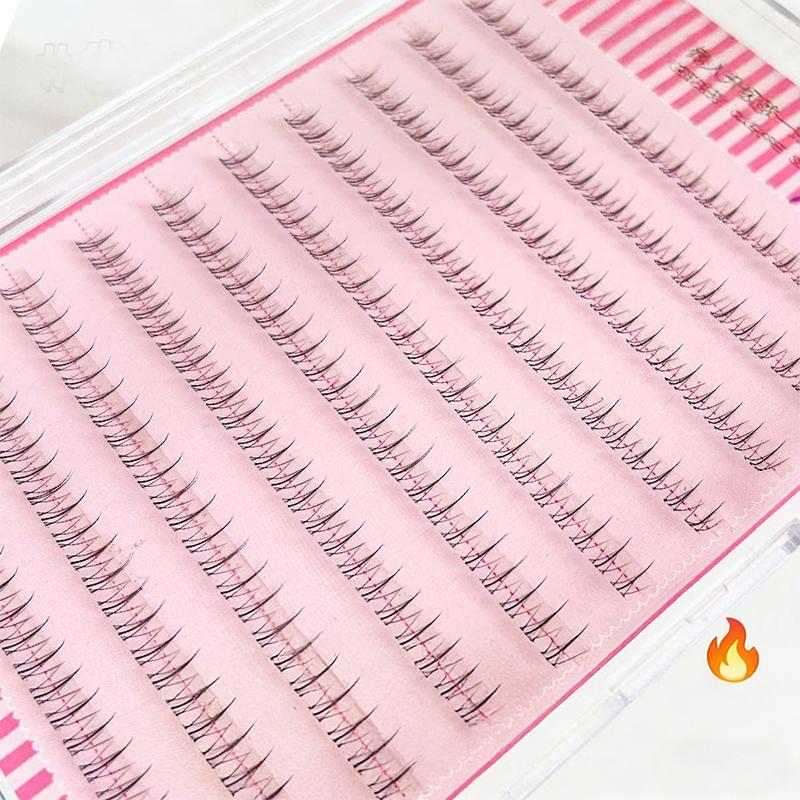 Natural Looking Ultra Soft Split Segments Glue Free Small 240 Clusters Lower Eyelash False Eyelashes Transparent For Be