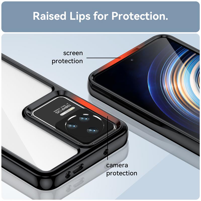 For Poco F4 Case Cover Xiaomi Poco F4 Capas Shockproof Phone Back Clear Transparent Multicolour For Fundas Poco F3 F4 5G Cover