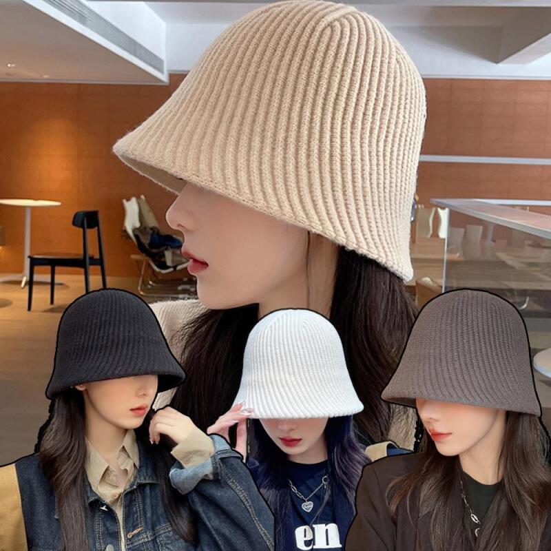 

Women s Daily Student Gold Knit Bucket Hat Bucket Hat C6418_02.Black