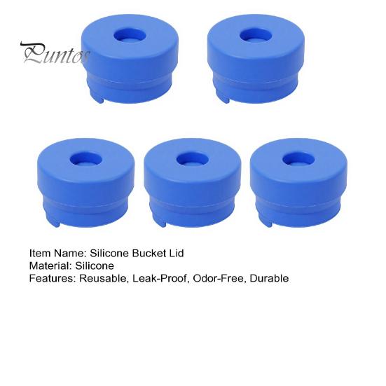 Universal Replacement Lid for Water Bottles Jug Cap, Silicone Reusable Non Spill Safe Cover Dormitory Bottle Caps 55mm Dispenser Sealing Stopper