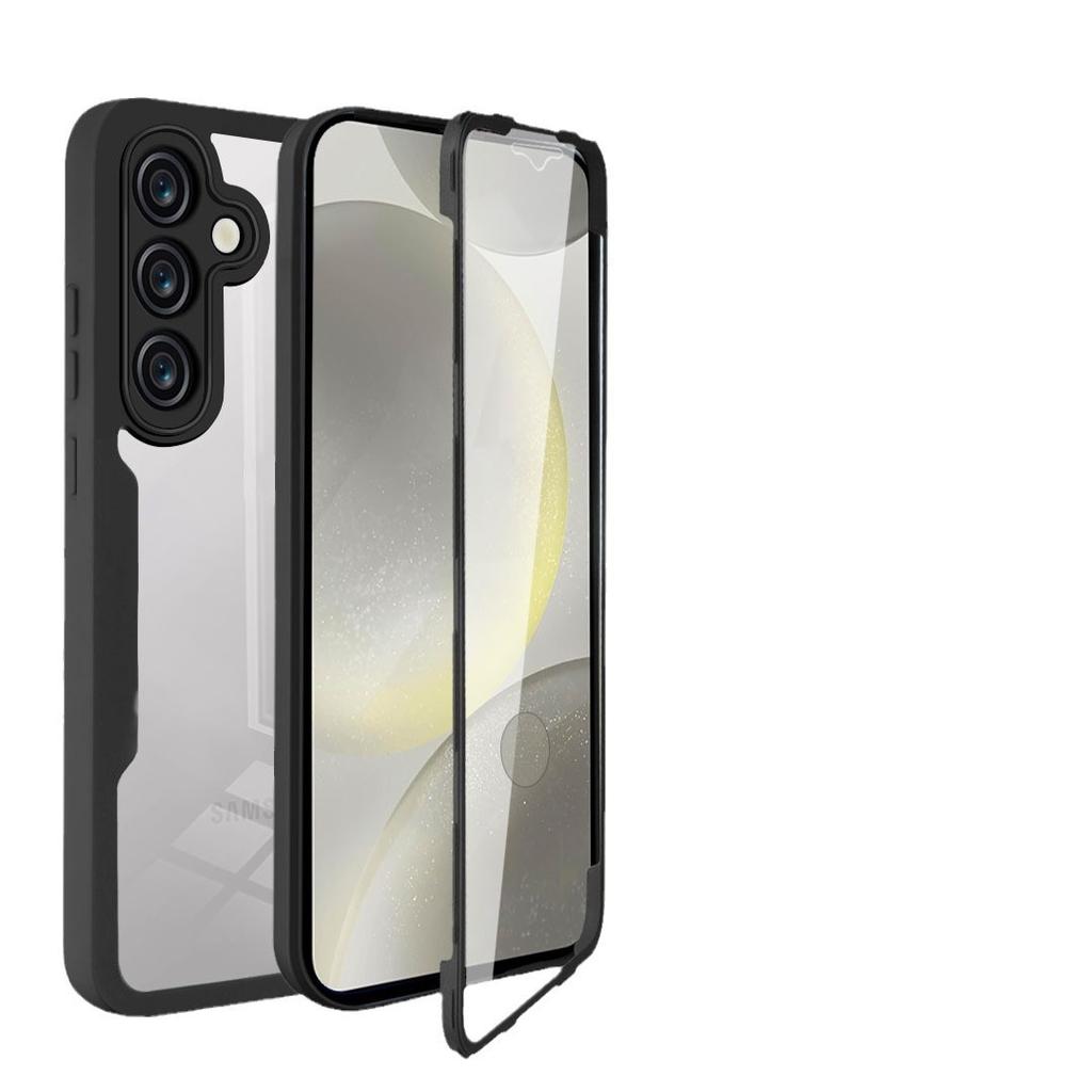 Qicai 360 Hülle und Folie integrierte Handyhülle ist geeignet für Samsung S25 All-Inclusive S24FE Anti-Drop A16/A35 Schutzhülle