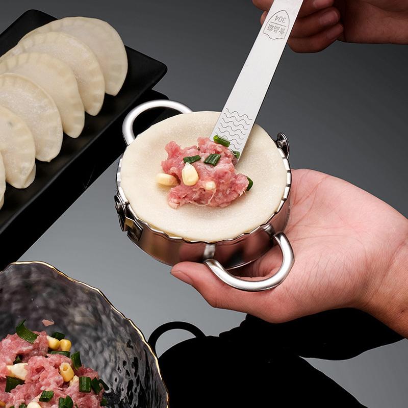 2Pcs Dumpling Mold Manual Dumpling Maker Press Empanadas Ravioli Maker Metal Dumplings Maker Pressing Tool Kitchen Accessories