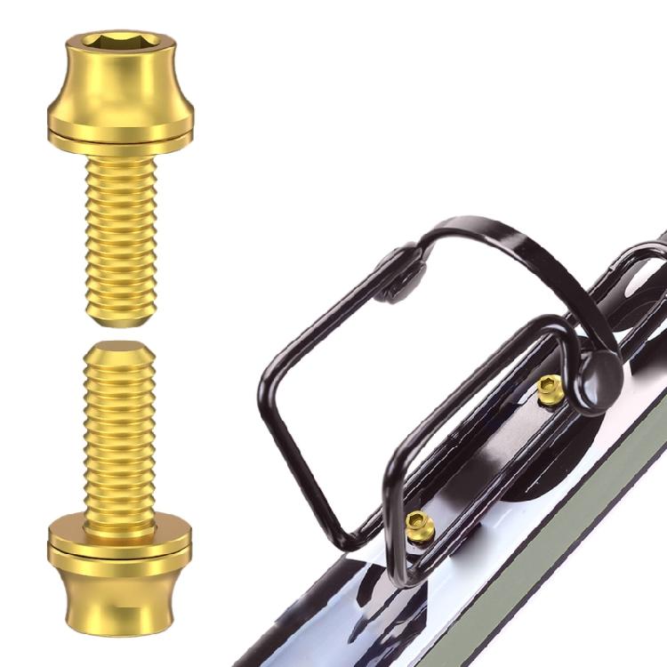 2Pcs Titaniums Alloys Bike Bottle Holder Screw M5x12mm Water Bottle Cage Bolts Hexagon Socket Head Bolts Screws Bike Part