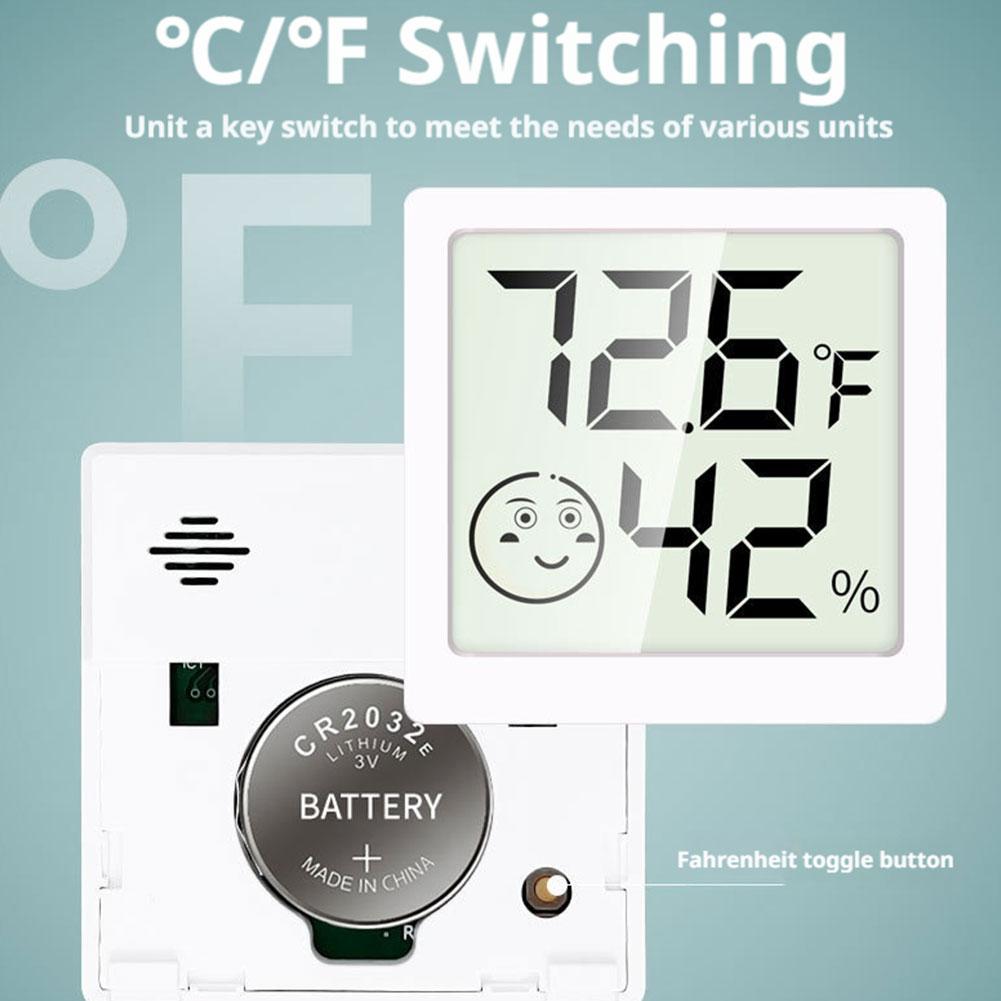 Mini LCD Pattern Digital Thermometer Hygrometer Indoor Electronic Temperature Hygrometer Sensor Meter Household Thermometer