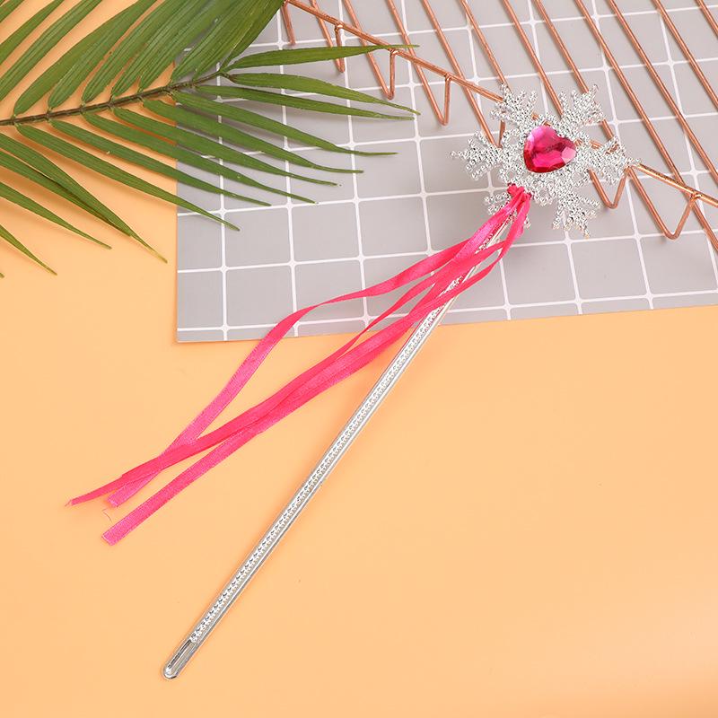 Princess Snowflake Crown & Wand Set for Girls' Parties