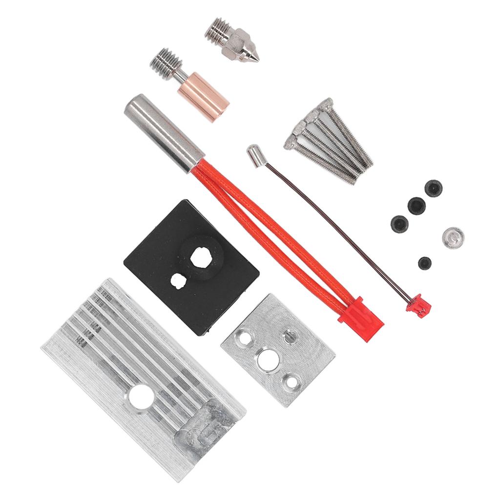Extruder Heater Block Upgrade Kit Ti Alloy Copper Bimetal Plated Nozzle with Aluminium Radiator for ENDER 3 S1 3D
